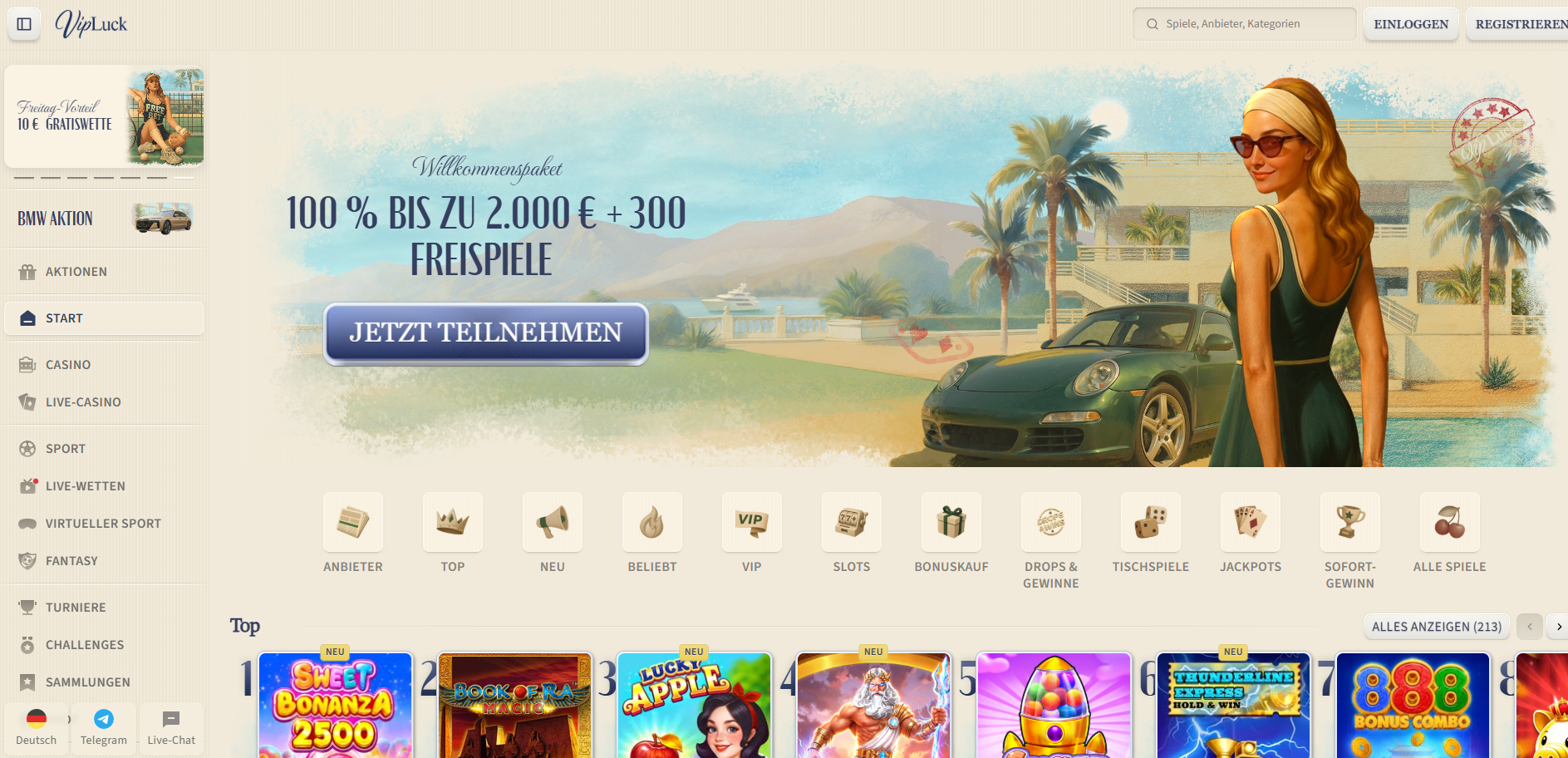 vip luck casino Startseite